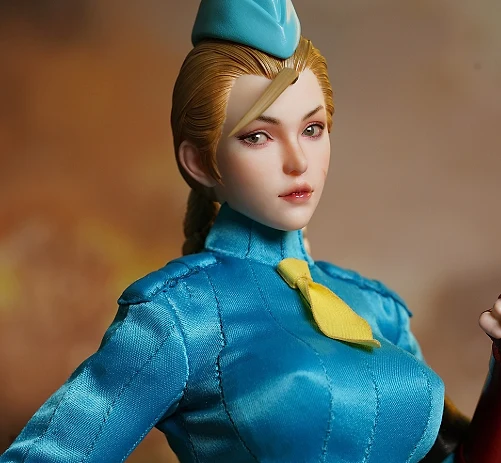 Fighting Female Warrior (Cammy White, Blue)