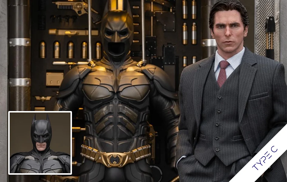 Bruce Wayne with Batman Armory