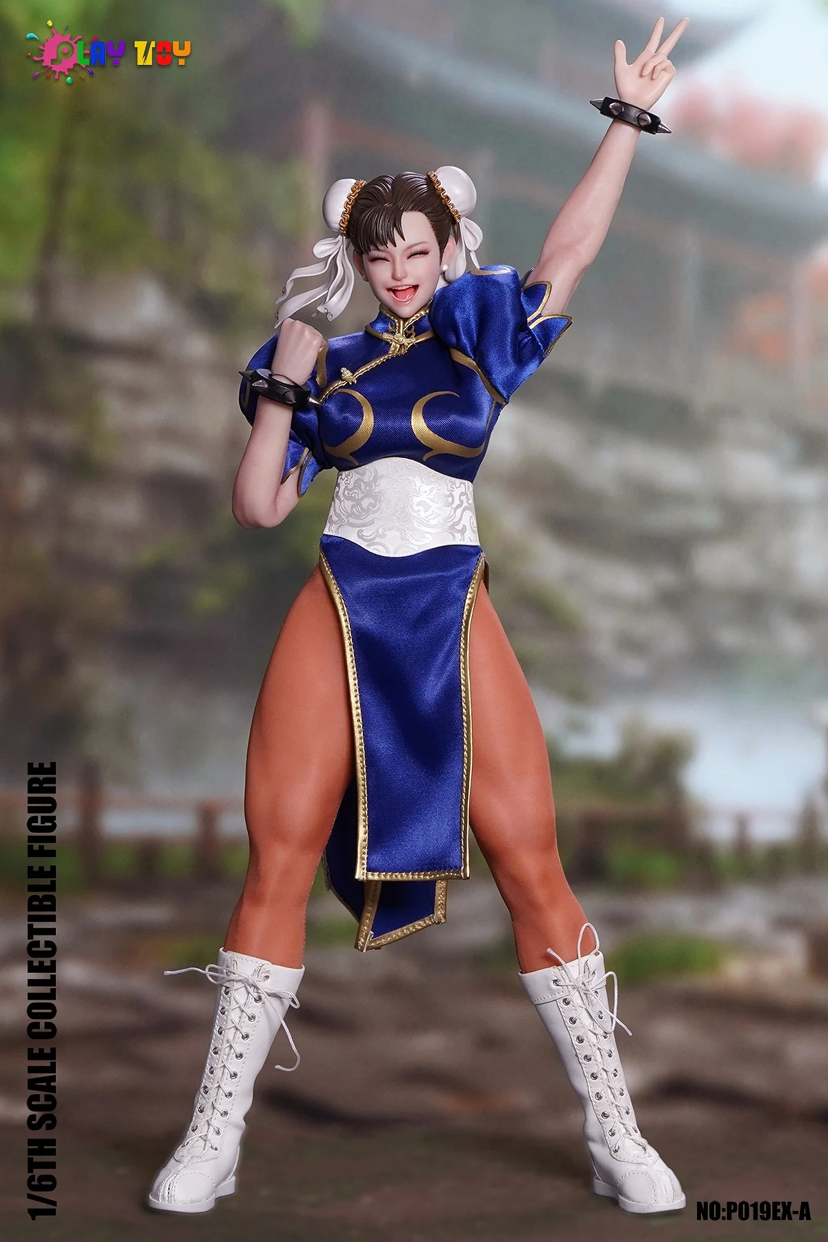 Combat Girl (Blue Qipao)