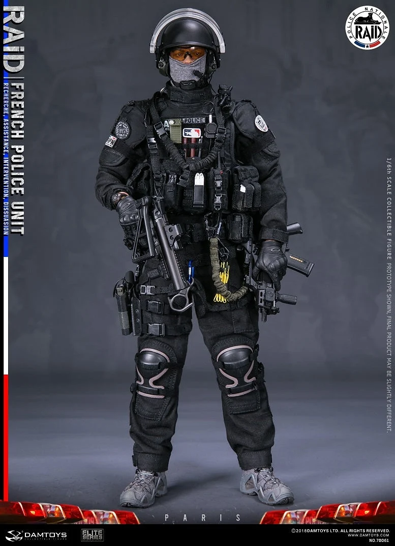 French Police Unit RAID, Paris