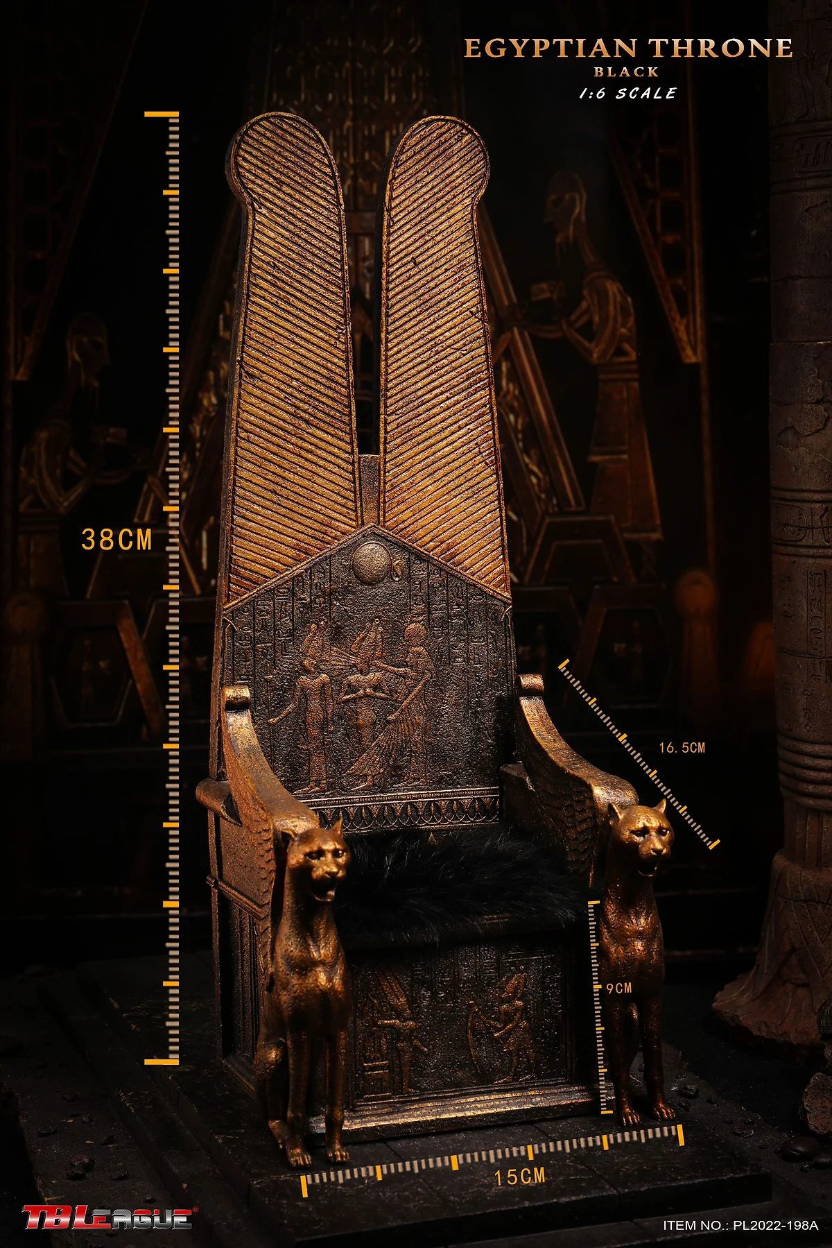 Egyptian Throne (Black)