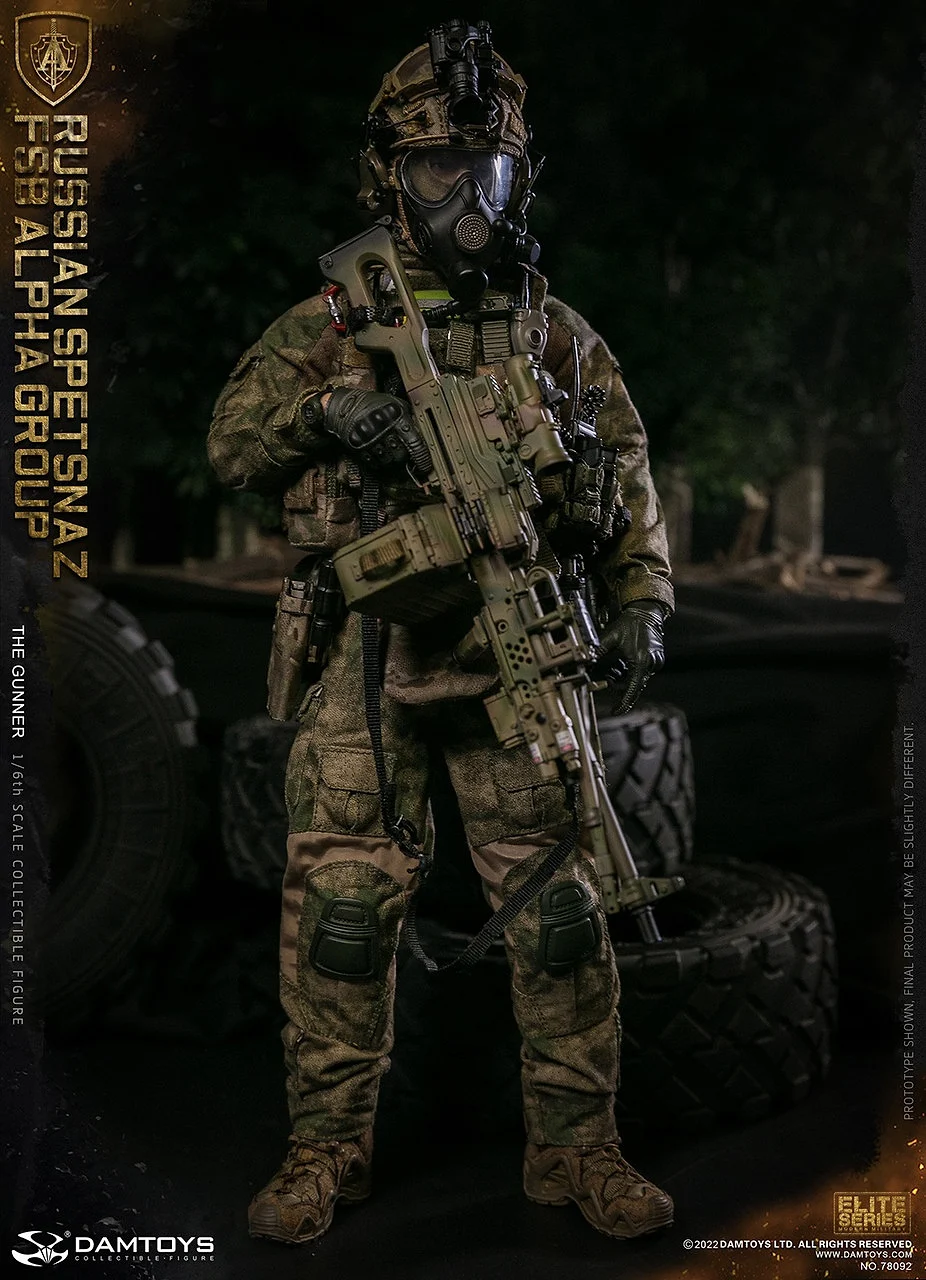Russian FSB Spetsnaz Alpha Group machine gunner