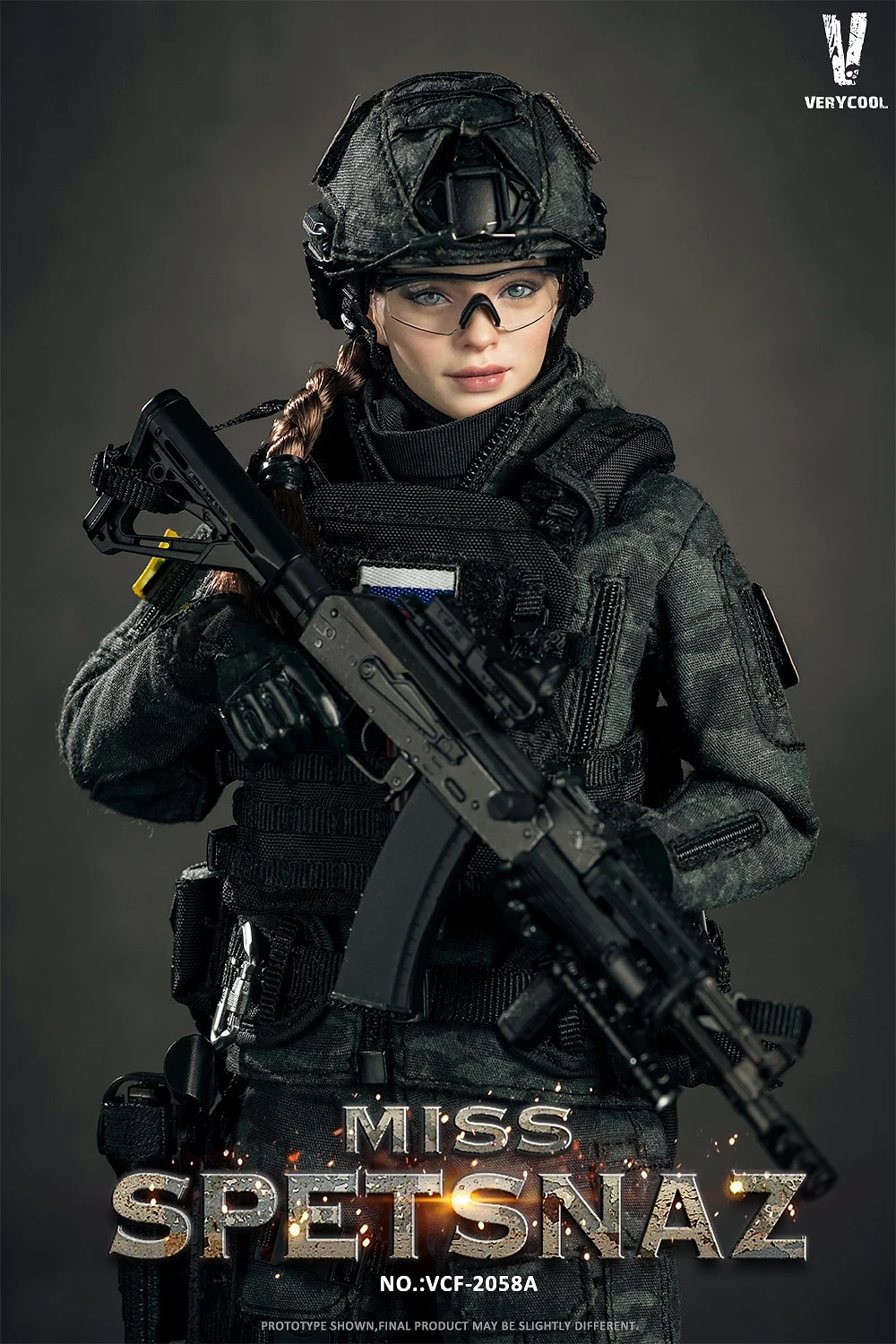 Miss Spetsnaz, MCB Camouflage, Black Vest