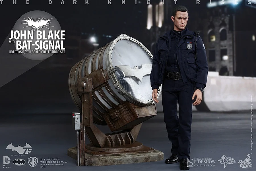 John Blake With Bat-Signal