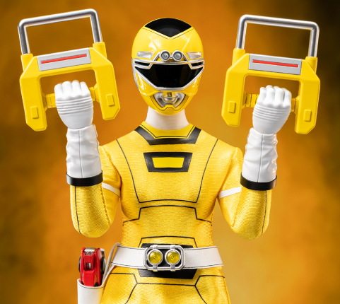 Yellow Turbo Power Ranger Sixth Scale Figure by Threezero