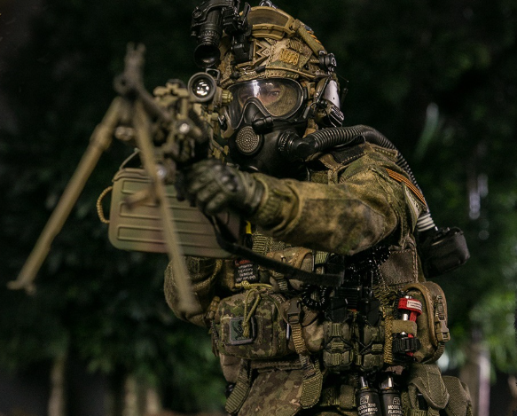 Russian Spetsnaz FSB Alpha Group Gunner