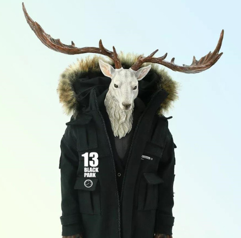 White Longhorn Reindeer