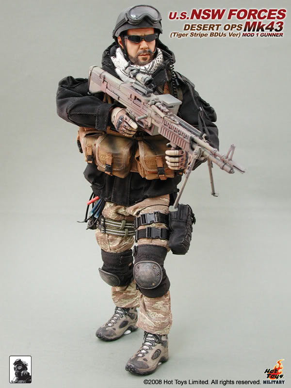 US NSW Forces Desert Operation (Tiger Stripe BDUs Ver.) Mk43 MOD1 Gunner