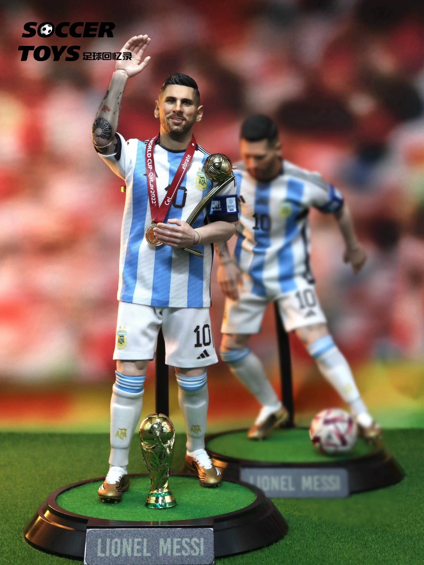 Lionel Messi (Argentina, Qatar World Cup Champion, Smile)